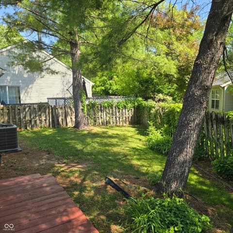 Backyard at 6750 Sundown Drive S, Indianapolis, IN