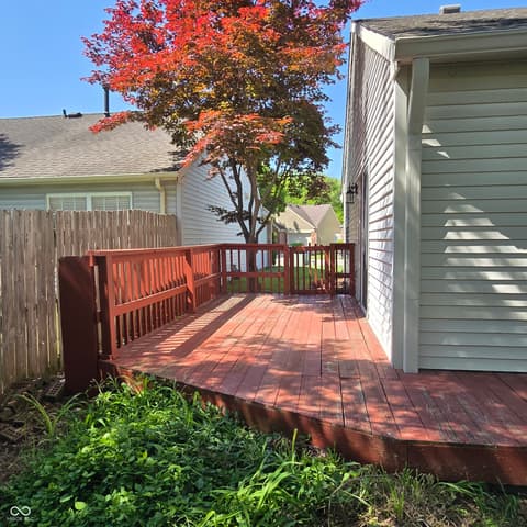 Backyard at 6750 Sundown Drive S, Indianapolis, IN
