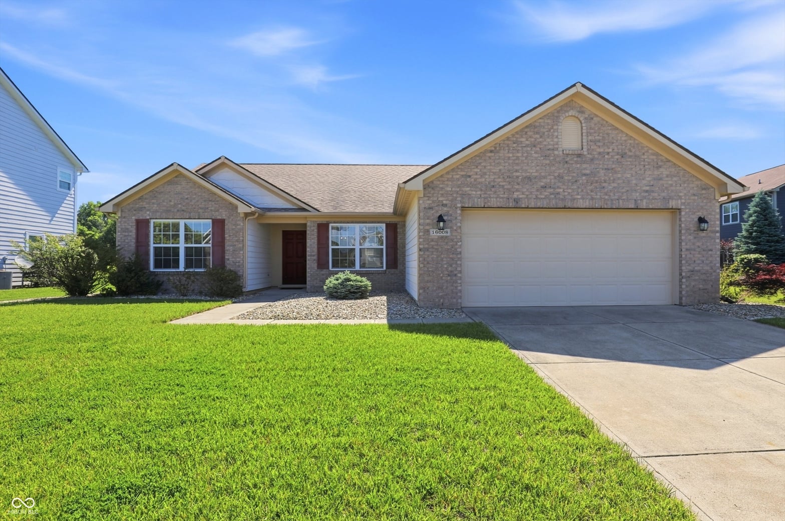 Front exterior at 16008 Plains Road, Noblesville, IN