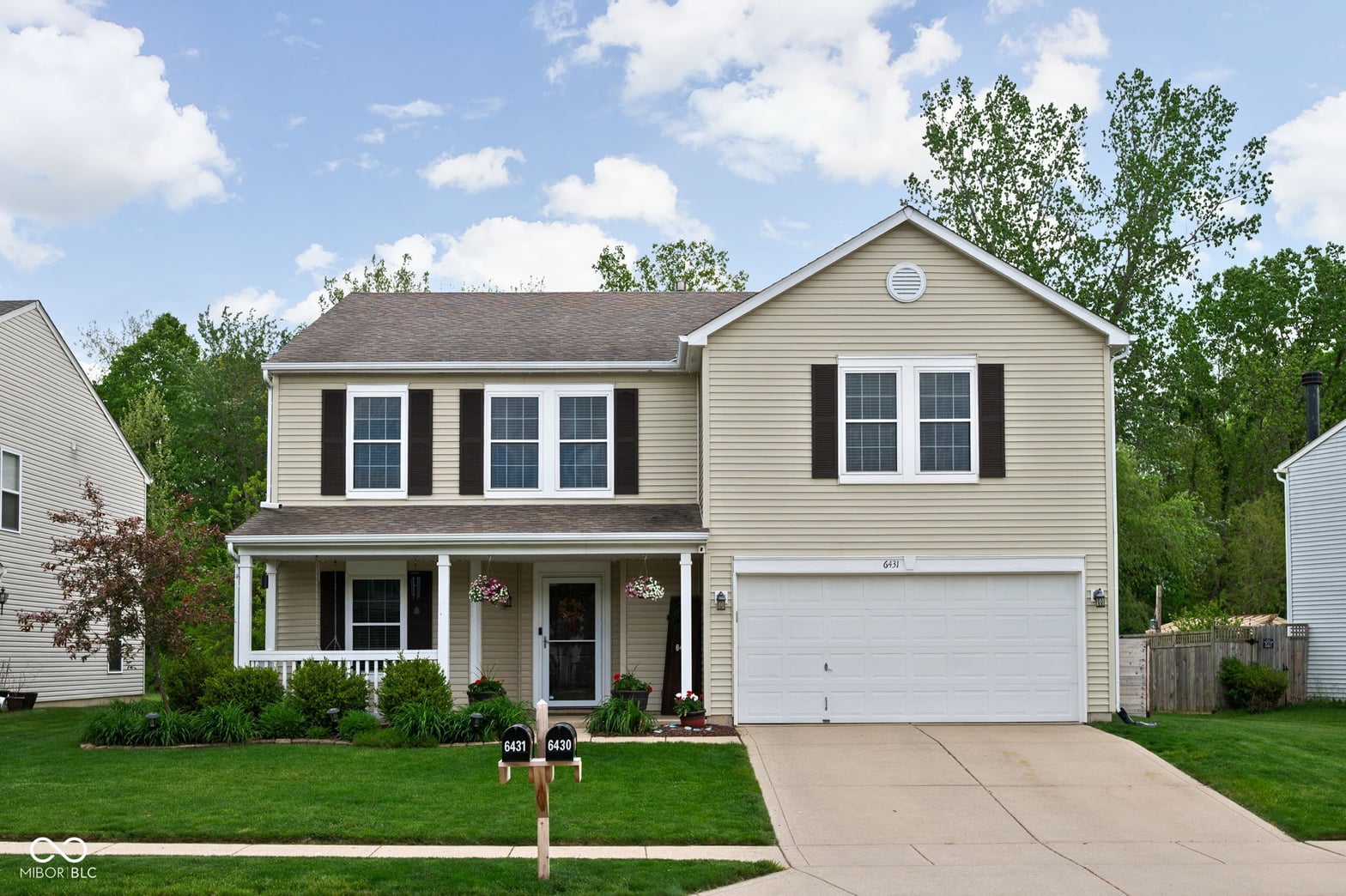 Front exterior at 6431 Eastern Range Road, Indianapolis, IN