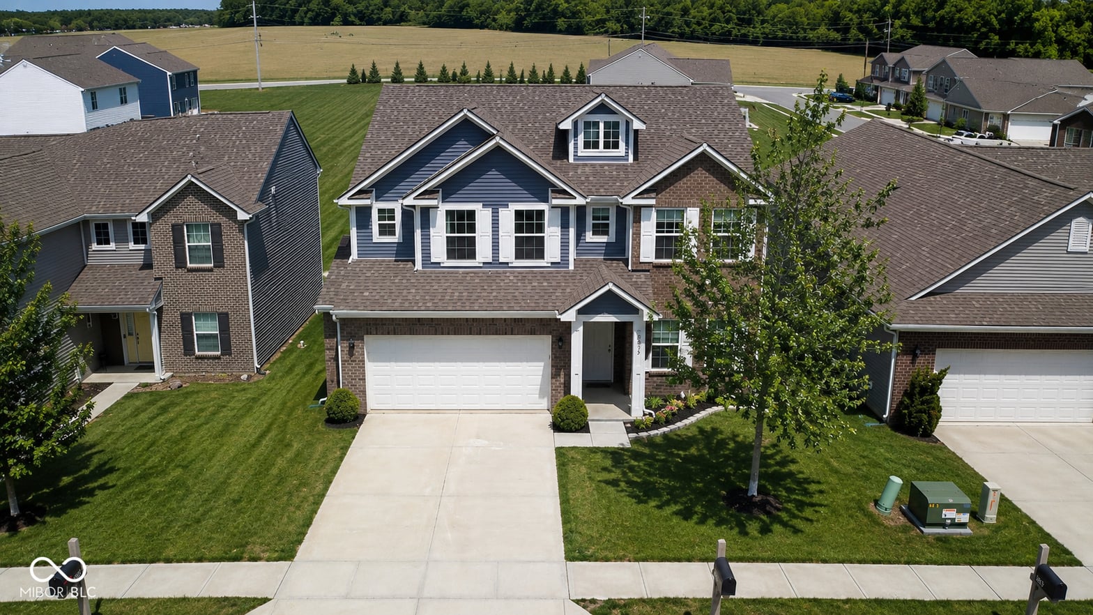 Front exterior at 5872 Wintersweet Lane, Whitestown, IN