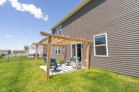 Backyard at 9297 Kellner Street, Pendleton, IN