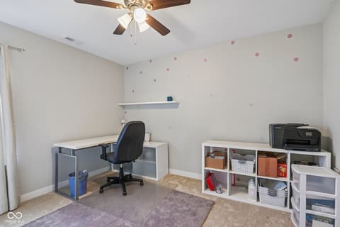 Home office at 875 Ventura Drive, Westfield, IN
