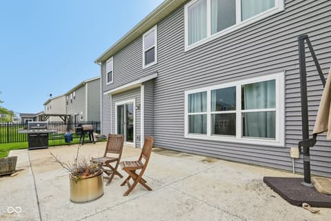 Outdoor living area at 875 Ventura Drive, Westfield, IN