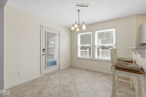 Dining room at 10215 Lothbury Circle, Fishers, IN