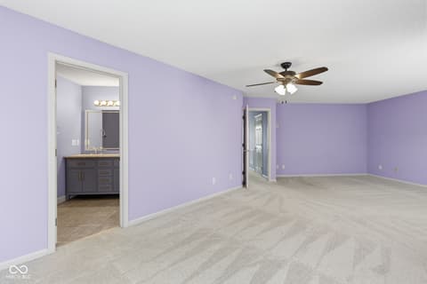 Primary bedroom at 10215 Lothbury Circle, Fishers, IN