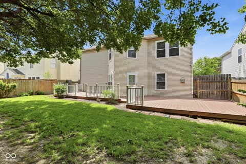 Backyard at 10215 Lothbury Circle, Fishers, IN