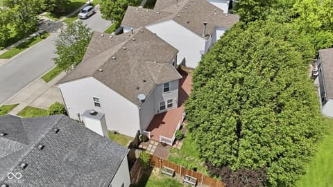 Aerial view at 10215 Lothbury Circle, Fishers, IN