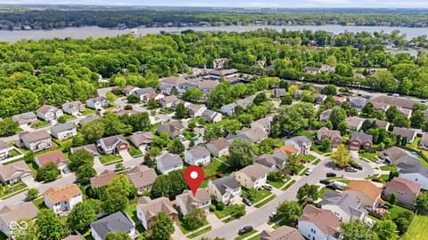 Aerial view at 10215 Lothbury Circle, Fishers, IN