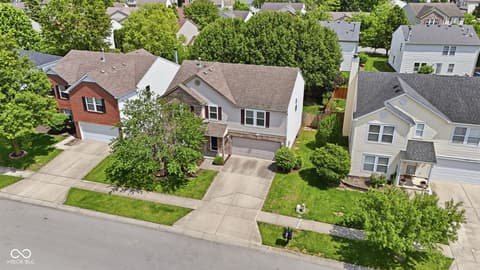 Aerial view at 10215 Lothbury Circle, Fishers, IN