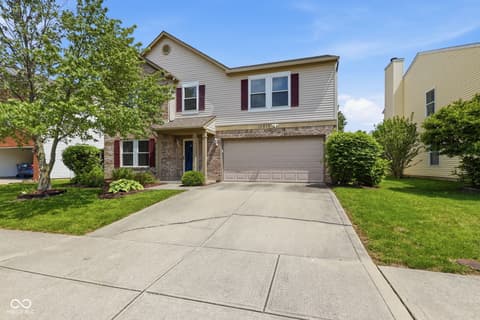 Front exterior at 10215 Lothbury Circle, Fishers, IN