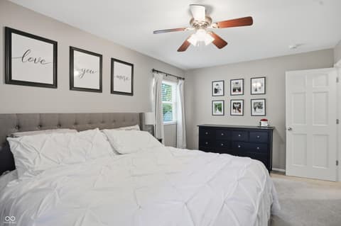 Bedroom at 562 Holliday Lane, Indianapolis, IN