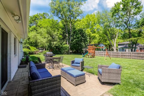 Outdoor living area at 562 Holliday Lane, Indianapolis, IN