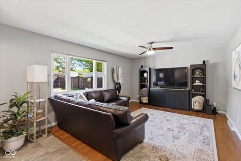 Living room at 6278 Lakeland Boulevard, Indianapolis, IN