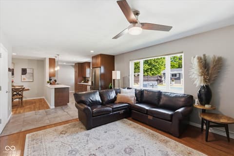 Living room at 6278 Lakeland Boulevard, Indianapolis, IN