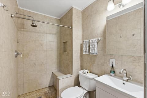 Primary bathroom at 6278 Lakeland Boulevard, Indianapolis, IN