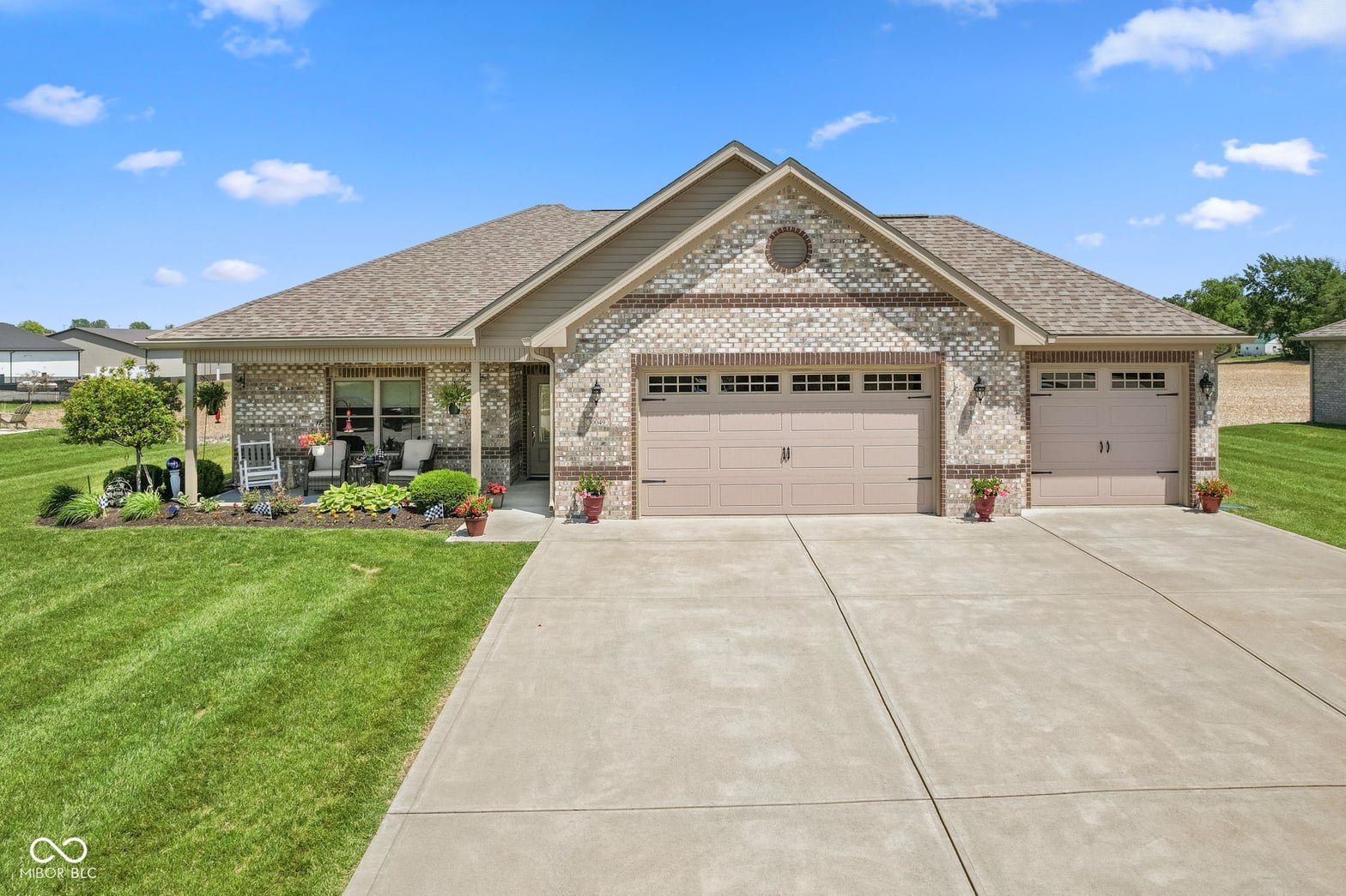 Front exterior at 10049 N Mill Run Drive, Monrovia, IN