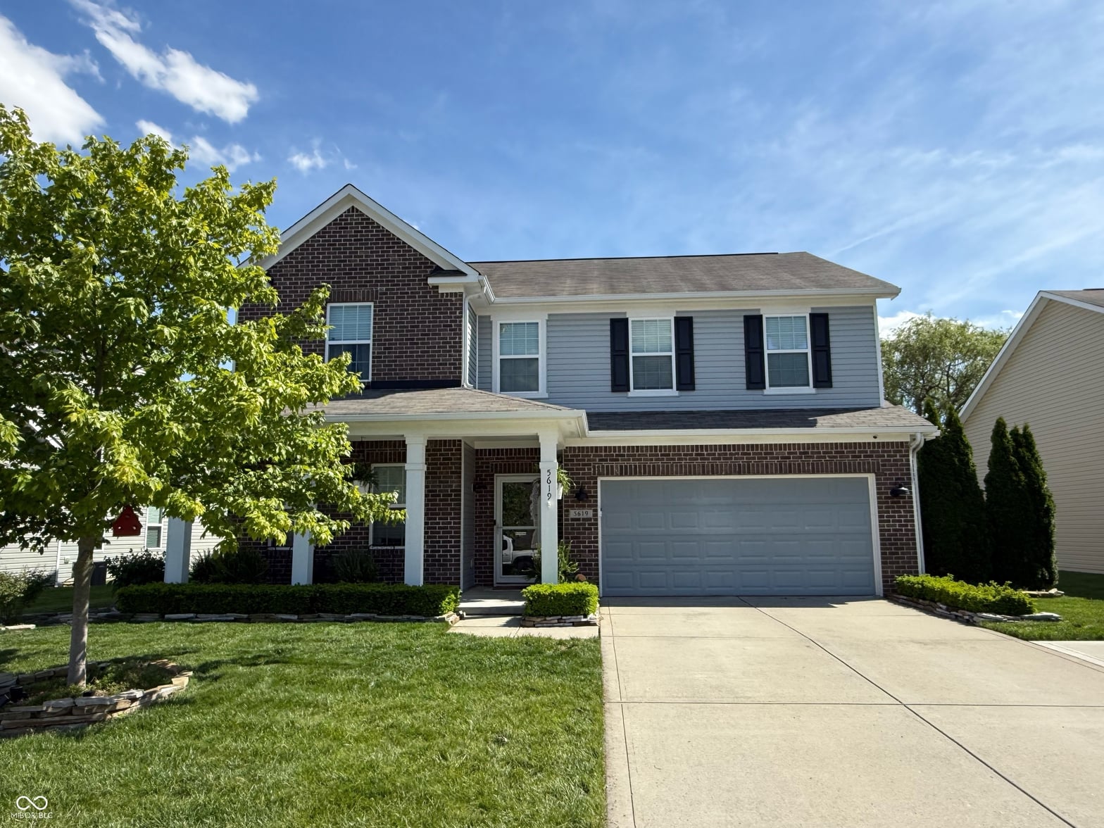 Front exterior at 5619 W Crestview Trail, McCordsville, IN