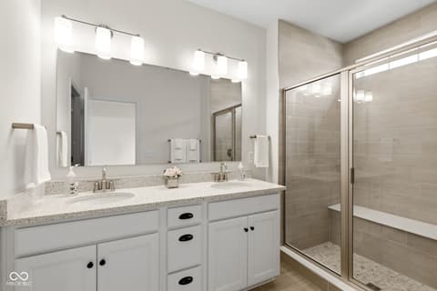 Primary bathroom at 14565 Pomona Lane, Carmel, IN