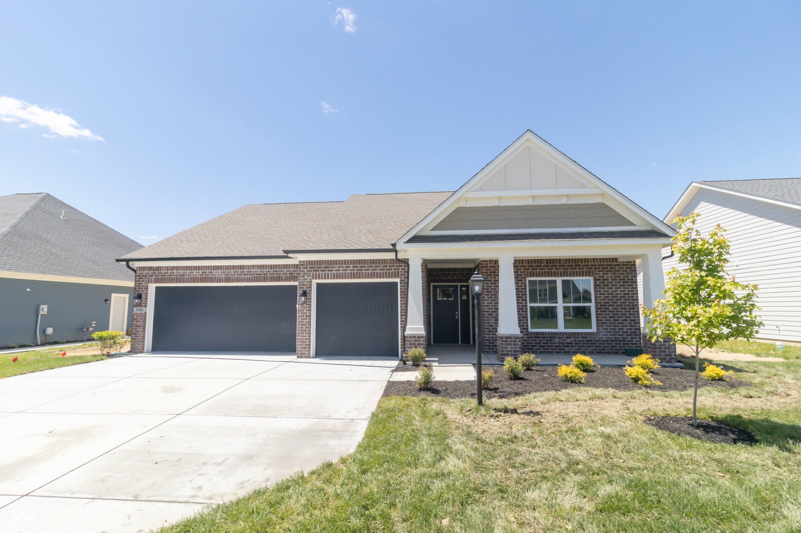 Front exterior at 3594 S Setting Sun Lane, New Palestine, IN