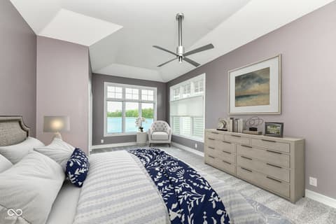 Primary bedroom at 11483 Lake Stonebridge Lane, Fishers, IN