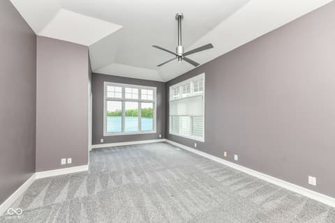 Primary bedroom at 11483 Lake Stonebridge Lane, Fishers, IN