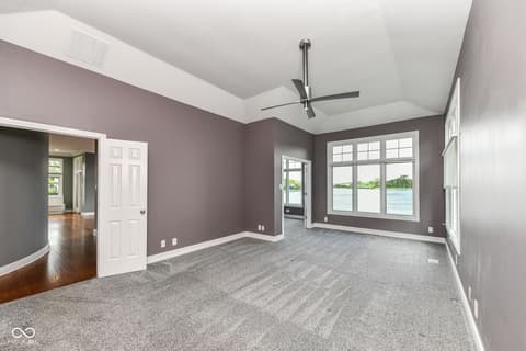 Primary bedroom at 11483 Lake Stonebridge Lane, Fishers, IN