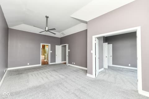Primary bedroom at 11483 Lake Stonebridge Lane, Fishers, IN