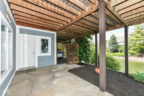 Outdoor living area at 11483 Lake Stonebridge Lane, Fishers, IN