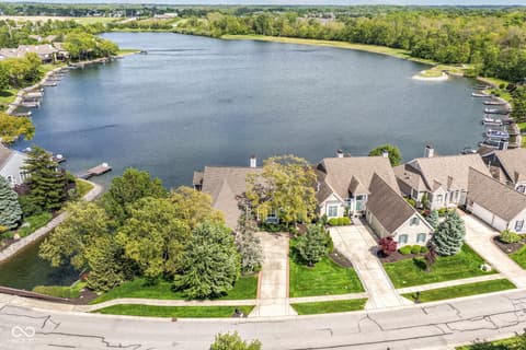 Aerial view at 11483 Lake Stonebridge Lane, Fishers, IN