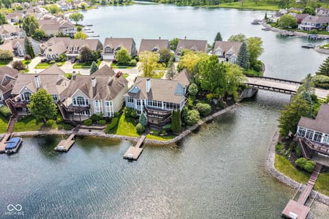 Aerial view at 11483 Lake Stonebridge Lane, Fishers, IN