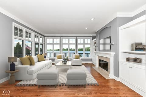 Living room at 11483 Lake Stonebridge Lane, Fishers, IN
