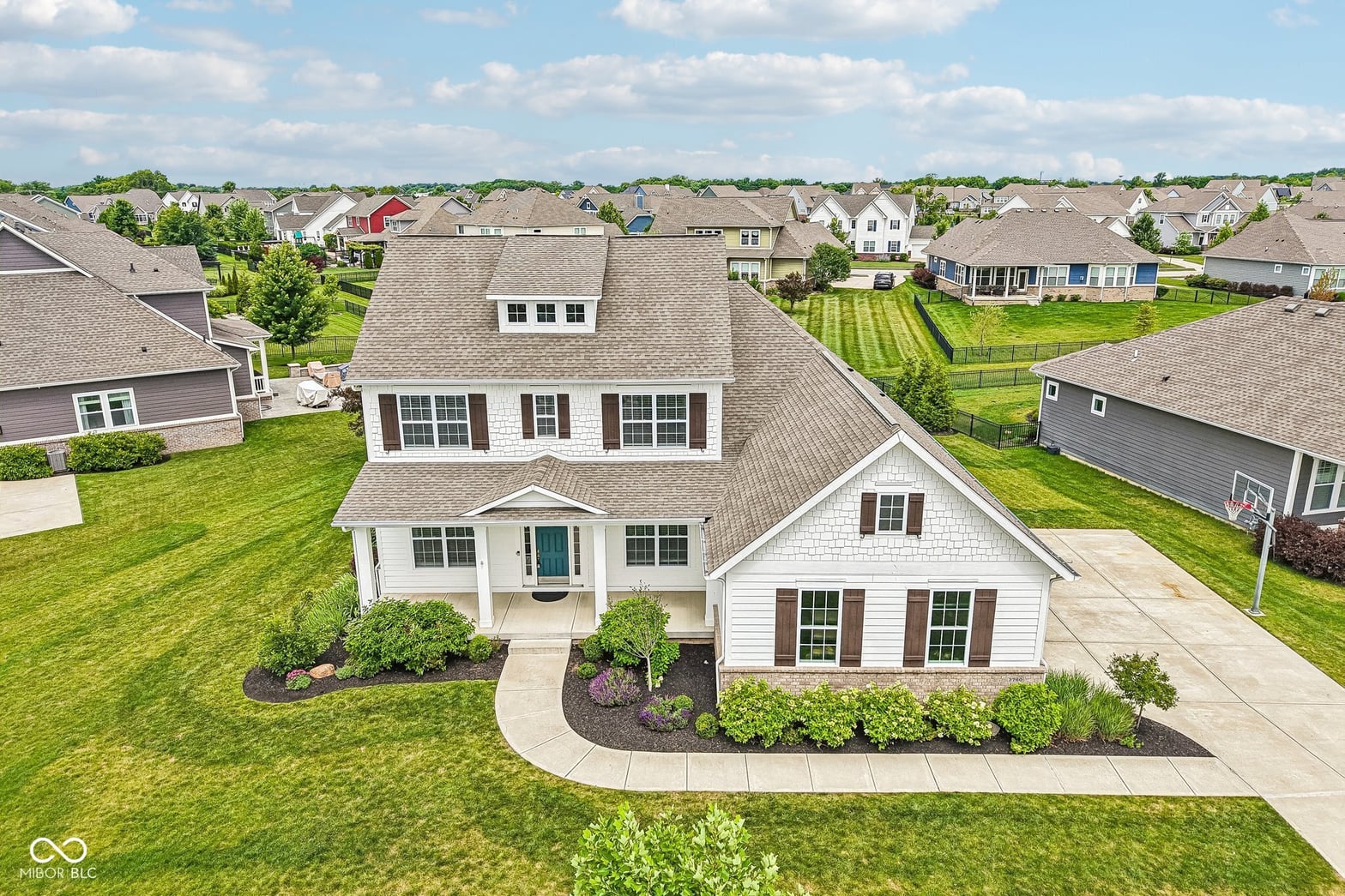 Front exterior at 3760 Shady Lake Drive, Westfield, IN