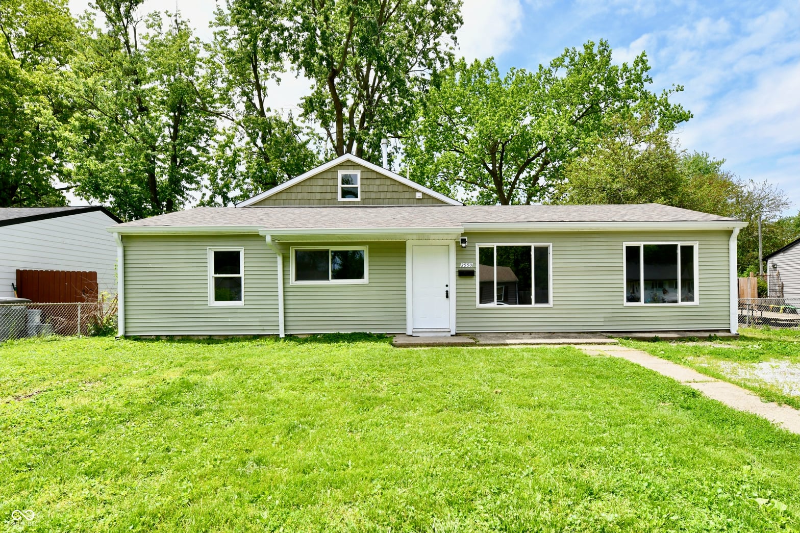 Front exterior at 3550 Eisenhower Drive, Indianapolis, IN