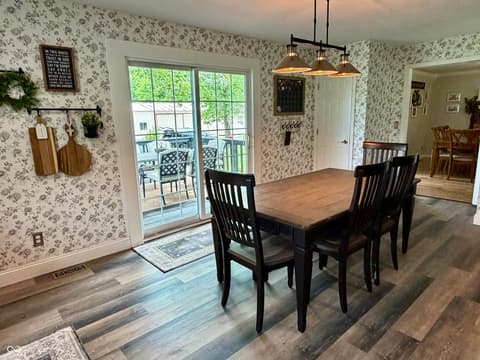 Dining room at 7975 W 50 S, Morgantown, IN