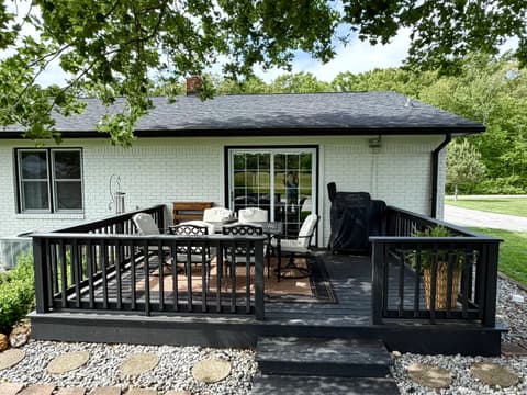 Outdoor living area at 7975 W 50 S, Morgantown, IN