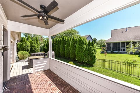 Outdoor living area at 7040 Koldyke Place, Fishers, IN