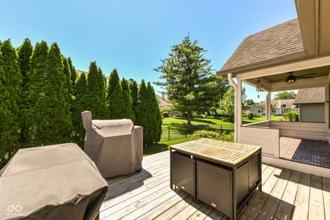 Outdoor living area at 7040 Koldyke Place, Fishers, IN
