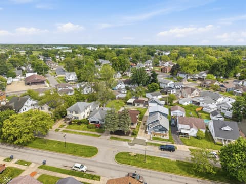 Aerial view at 911 Washington Boulevard, Anderson, IN