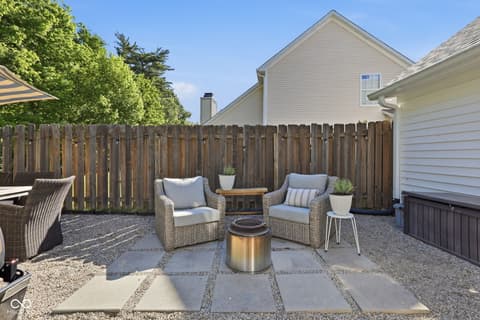 Outdoor living area at 2926 Brooks Bend Drive, Carmel, IN