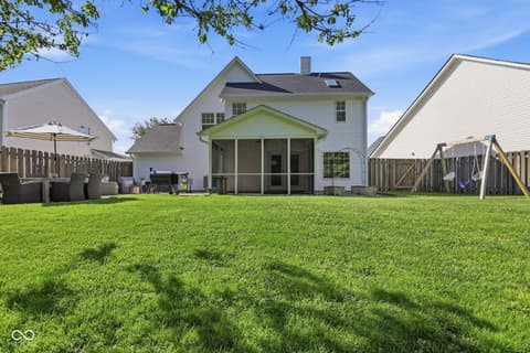 Backyard at 2926 Brooks Bend Drive, Carmel, IN