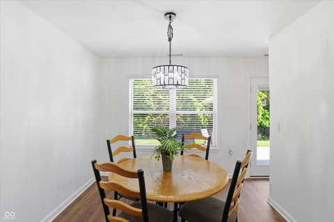 Dining room at 10632 Ashview Drive, Fishers, IN