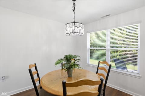 Dining room at 10632 Ashview Drive, Fishers, IN