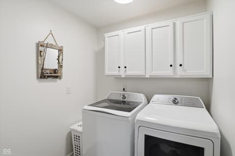 Laundry room at 10632 Ashview Drive, Fishers, IN