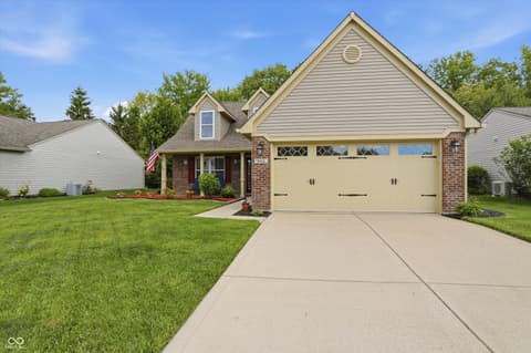 Front exterior at 10632 Ashview Drive, Fishers, IN