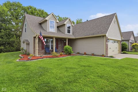 Front exterior at 10632 Ashview Drive, Fishers, IN
