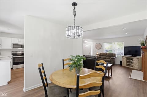 Dining room at 10632 Ashview Drive, Fishers, IN