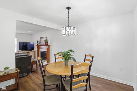 Dining room at 10632 Ashview Drive, Fishers, IN