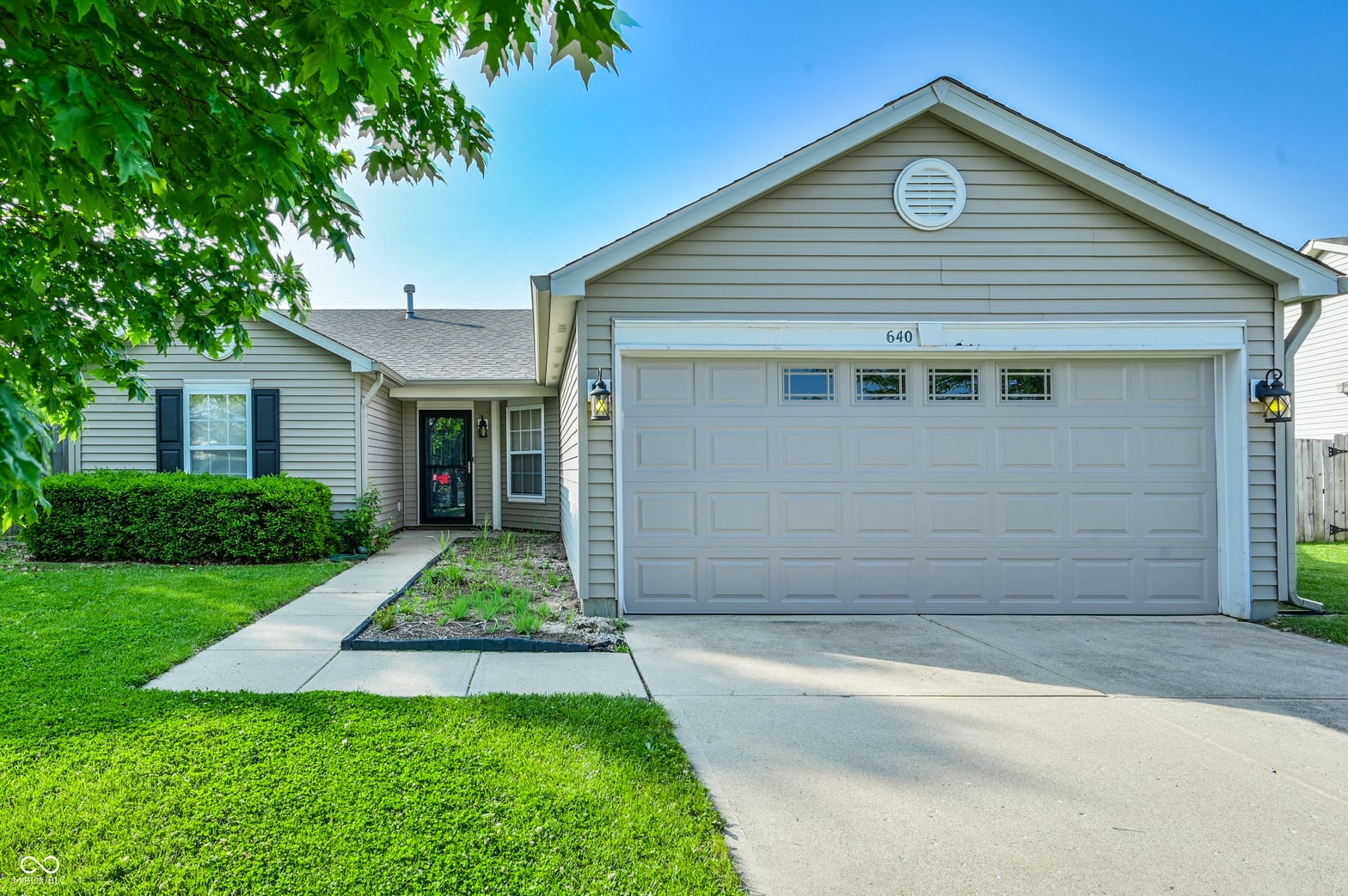 Front exterior at 640 Indigo Court, Greenfield, IN