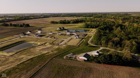 Aerial view at 565 Melbrook Street, Arcadia, IN
